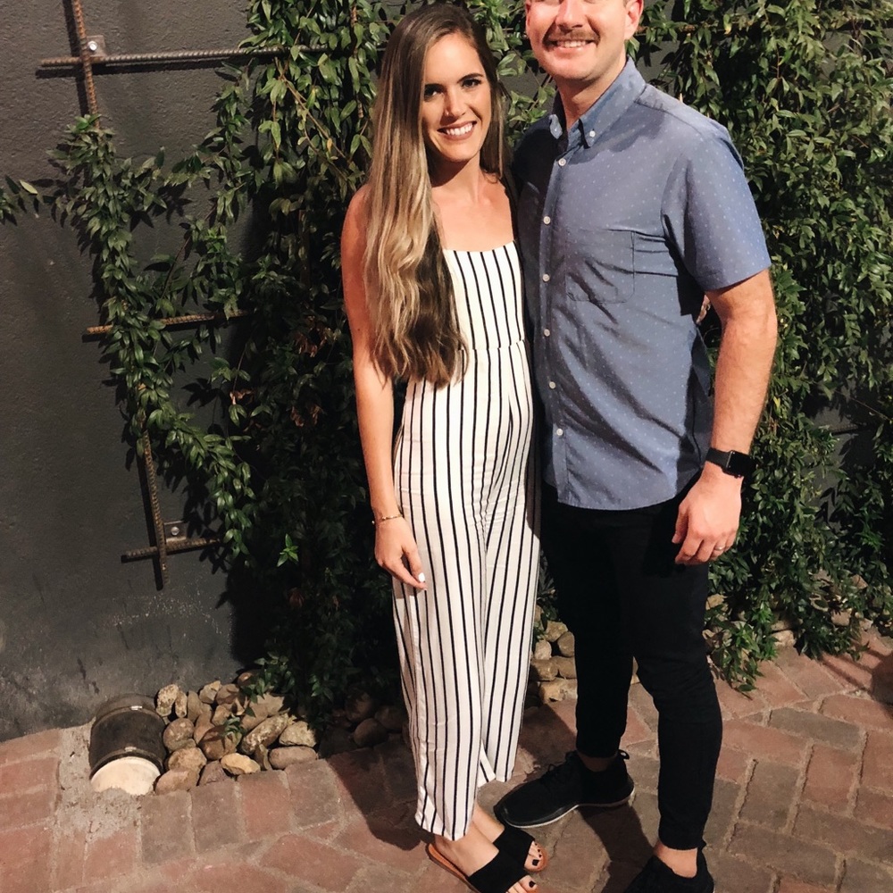 Amuse Society Pinstripe Jumpsuit